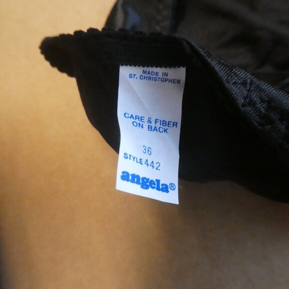 Angela The Dazzler Bra - Size 36 -fits A, B and C Cups - Black - Picture 4 of 5